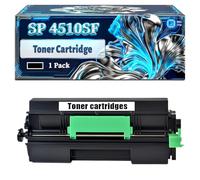 SP 4510SF Toner Cartridge Compatible for Ricoh SP 3600DN SP 3600SF SP 3610SF SP 3710SF SP 4510DN SP 4510SF Printers, With Chip Large Capacity 12000 Pages (1 Pack Black)