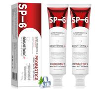 Sp-6 Probiotic Brightening Toothpaste, 2PCS 140g Super Probiotic SP-6 Whitening Tooth Paste for Oral Health, Fresh Breath, Deep Cleaning Oral Care Toothpaste