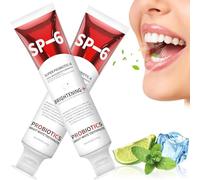 Sp-6 Probiotic Whitening Toothpaste,Fluoride Free,for Teeth Whitening,Improve Gum Health,Cleaning Teeth, Freshens Breath,Suitable for Daily Use
