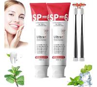 Sp-6 Ultra Whitening, Sp 6 Toothpaste, Sp-6 Ultra Whitening Toothpaste, Probiotic Brightening Toothpaste, Deep Cleaning Care Toothpaste, Fresh Breath (2Pcs)