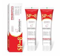 SP-8 Probiotic Whitening Toothpaste, Ultra Whitening, Fresh Breath, Deep Cleaning Care (2 Pcs)
