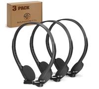 SP SOUNDPRETTY 3-Pack Classroom Headphones Individually Wired - School Headphones with 3.5mm Jack, Bulk Kids Headsets for School/Library/Testing Room, Each in Protective PP Bags (No Mic