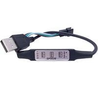 SP002E LED RGB Controller 2048 Pixel Dimmer 3 Keys DC5-24V USB 5V for WS2811 WS2812B Addressable Magic Colour Light Bar String (USB 5V)