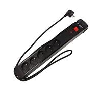 SP1-05E-0150-BK-BK Power Strip: Fusing Sockets: 5 230VAC 10A Black LA