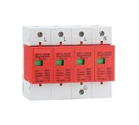 SP1 Surge Protective Device SPD Arrester Low Voltage House 1/2/3/4 Pole Surge Protection AC385V 20ka~40KA 60KA 80KA 100KA 1Pcs(Red,AC_20-40KA_3P)