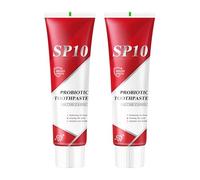 Sp10 Probiotic Toothpaste, 100g Sp10 Ultra Whitening Tooth Paste, Deep Cleaning Probiotics Bright White Tooth Paste, Fresh Breath Oral Care (2 Pcs)