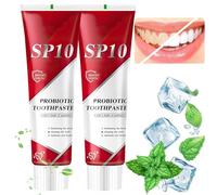 Sp10 Probiotic Toothpaste, 2PCS 100g Sp-10 Ultra Whitening Toothpaste, Deep Cleaning Probiotics Bright White Toothpaste, Fresh Breath Oral Care Toothpaste