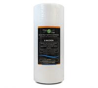 SP10BB05 - FilterLogic 10” Big Blue Spun Poly 5 Micron Sediment Water Filter fits Standard housings - Whole House Filters, Reverse Osmosis Systems & Aquarium Filters,Removes:Sediment