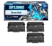 SP1200S Drum Unit Compatible for Ricoh SP1200S SP1200SF SP1210N Printers, With Chip Large Capacity 12000 Pages (3 Pack Black)
