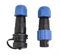 SP13 IP68 Rated Aviation Connector for - Waterproof Inline and Socket for Outdoor, Fountain Pumps, Data & Power Cables, M13x1mm Thread(4PIN)