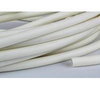 SP15 Silicone Rubber Tubing 1.5mm ID x 0.5mm Wall - Black & White (White, 50 Mtrs)