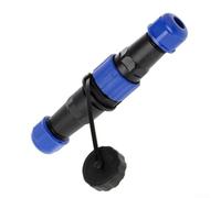 SP16 Series Aviation In-Line Connector 1500V Withstand Voltage IP68 Waterproof Y Type 4 Pin Splitter Thermoplastic PA66 Gold-Plated Contacts 1 to 2 for Data Systems Robotics Marine Railways(7Pin)