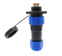 SP20 Connector IP68 2 Hole Flange Socket 2/3/4/5/6/7/8/9/12/14Pin Cable Connector 1Pcs(5 pin)