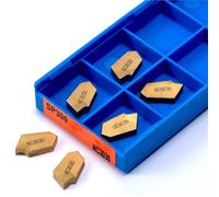SP200 SP300 NC3030 NC3020 PC9030 Carbide Turning Inserts Grooving Tool, CNC Machine Aluminum Stainless Steel Milling Cutter 10pcs(NC3030,SP200)