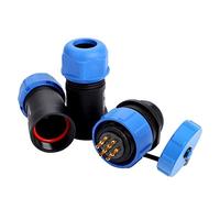 SP21 IP68 2/3/4/5/7/9/12Pin Waterproof Aviation Plug Socket Cable In Line Connector For Outdoor Lighting And Marine Equipment (7 PIN)