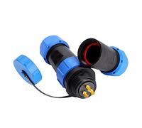 SP21 IP68 2/3 /4/5 /7/9 /12pin Waterproof Aviation Plug Socket Cable in-line Connector Plasti Aviation Plug and Socket IP68 Wire-to-Wire Installation 110-380V(3 pin)