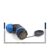 SP28 Back Nut Cable Connector 2/3/4/5/6/7/9/10/12/14/16/19/22/24/26 Pin Angle Connectors 90 Degree Elbow IDGTTLDF(SPW28-10L)