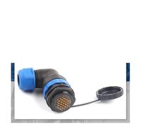 SP28 Back Nut Cable Connector 2/3/4/5/6/7/9/10/12/14/16/19/22/24/26 Pin Angle Connectors 90 Degree Elbow IDGTTLDF(SPW28-26L)