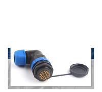 SP28 Back Nut Cable Connector 2/3/4/5/6/7/9/10/12/14/16/19/22/24/26 Pin Angle Connectors 90 Degree Elbow IDGTTLDF(SPW28-16L)