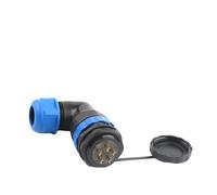 SP28 Back Nut Cable Connector 2/3/4/5/6/7/9/10/12/14/16/19/22/24/26 Pin Angle Connectors 90 Degree Elbow IDGTTLDF(SPW28-5L)
