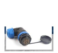 SP28 Back Nut Cable Connector 2/3/4/5/6/7/9/10/12/14/16/19/22/24/26 Pin Angle Connectors 90 Degree Elbow IDGTTLDF(SPW28-9L)