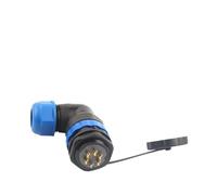 SP28 Back Nut Cable Connector 2/3/4/5/6/7/9/10/12/14/16/19/22/24/26 Pin Angle Connectors 90 Degree Elbow IDGTTLDF(SPW28-6L)