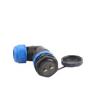 SP28 Back Nut Cable Connector 2/3/4/5/6/7/9/10/12/14/16/19/22/24/26 Pin Angle Connectors 90 Degree Elbow IDGTTLDF(SPW28-2L)