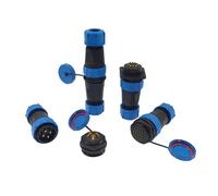 SP28 Docking/Back Nut/Square Angle Connector 2/3/4/5/6/7/8/9/10/12/14/16/19/22/24/26Pin IP68 Cable Connectors Socket 1Pcs(22P)