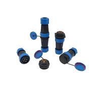 SP28 Docking/Back Nut/Square Angle Waterproof Connector 2/3/4/5/6/7/8/9/10/12/14/16/19/22/24/26Pin IP68 Cable Connectors Socket IDGTTLDF(Angle Square,19P)