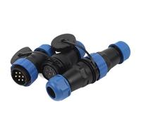 SP28 IP68 Straight Docking Waterproof Connector 2-26 Pin Male And Female Socket For Electrical Cable Wire Connector(SP28-22D)