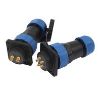 SP28 IP68 Straight Square 4 Holes Panel Mount Waterproof Connector 2-26 Pin Male Female Socket Power Wire Connector(SP28-7S)