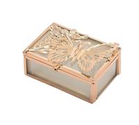 Sophia Classic Gold Butterfly Rectangular Trinket Box