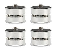 SP3924S 4pcs Speaker Isolation Feet Pads, Aluminum HiFi Turntable Isolation Feet with Steel Ball Shock Absorber for CD DVD Player Amplifier DAC Stereo System