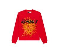 SP5DER Punk V2 spider-web-graphic T-shirt - Red L-XL