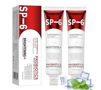 SP6 Probiotic Toothpaste 140g, SP 6 Ultra Whitening Tooth Paste - SP-6 Whitening Toothpaste with 6 Probiotics, Fluoride-Free, Protects Enamel, Freshens Breath (2pcs)