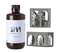 SP64 Standard Pro Resin with Matte Finish and Sharp details,Low Water Absorption 3d Printing Resin,Slim Supports and Fast Post-processing,Easy to Use and Stable (Medium gray)