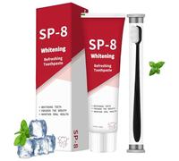 Sp8 Toothpaste,SP-8 Ultra Whitening Toothpaste,SP8 Probiotic Tooth Paste with a Toothbrush,for Bright Smiles,Deep Cleaning/Fresh Breath/Oral Care(100g)