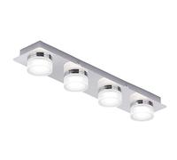 Better Bathrooms Amalfi 4 Light Bar LED Flush Chrome Ceiling Light