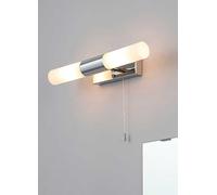 SPA Aries IP44 Bathroom Rated 2 Light Wall Light Chrome