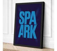 Spa Ark Typography Canvas Wall Art Print 18x12 Inch (46 x 30 cm)