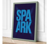 Spa Ark Typography Canvas Wall Art Print 30x20 Inch (76 x 51 cm)