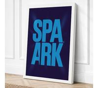 Spa Ark Typography Canvas Wall Art Print 30x20 Inch (76 x 51 cm)