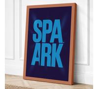 Spa Ark Typography Canvas Wall Art Print 30x20 Inch (76 x 51 cm)