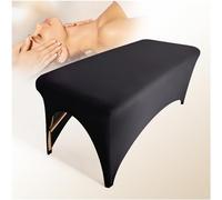 Spa Bed Cover Professional Lash Bed Cover Stretchy Massage Table Cover Beauty Bed Protective Topper, Excellent for Lash Extension, Spa, Massage, Beauty Salon, Wax, Tattoo Bed and Table (Black)