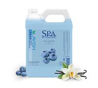 SPA by TropiClean Dog Tear Stain Remover Grooming Supplies - Cleansing - Soothes, Exfoliates, Hydrates - For Dogs and Cats - Oatmeal and Blueberry, 3.78L