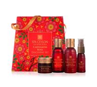 Spa Ceylon Cardamom Rose Discovery Set | Body Care Travel Size Set for All Skin Types | Body Mist 20ml, Shower Gel 50ml, Body Lotion 50ml, Body Scrub 30g| Gift Set