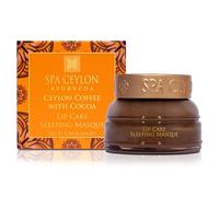 Spa Ceylon Ceylon Coffee with Coco Lip Care Sleeping Masque | Overnight Lip Treatment | Moisturizing & Lip Repair | Mango butter, Coffee, Coco | Organic | 50g