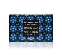 SPA CEYLON FRANKINCENSE KAFFIR LIME Luxury Soap | Luxuriously Creamy Natural Cleanser | Moisturize | Paraben Free | 100% Vegetarian | Suitable for all skin types