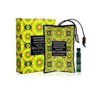 Spa Ceylon Lemongrass Mandarin, Aromaveda Sachet, Exotic Aromatherapy Bag, Healing, Uplifting Aroma, Suitable for Pillows, Linen, Drawers, Wardrobes, Suitcases