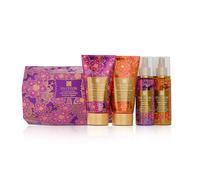 Spa Ceylon Orchid Paradise Festive Drum | Body Lotion, Body Spray | All Natural Ayurvedic Ingredients | Christmas Gift Set | Vegan & Cruelty-free | 60ml x 4